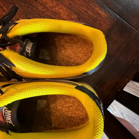 Nike Air Force 1 No 2 Pencil Youth 6.5 Yellow Leather Shoes Sneakers - Picture 7 of 8